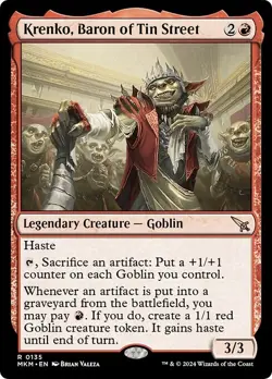 FOIL KRENKO, BARON OF TIN STREET mtg NM-M Murders at Karlov Manor Rare - Image 1