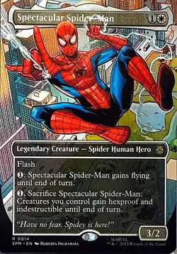 Spectacular Spider-Man (Borderless) Non- Foil R Marvel's Spider-Man 14 NM - Image 1