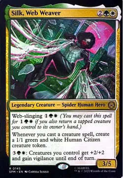 Silk, Web Weaver Non- Foil R Marvel's Spider-Man 145 NM - Image 1