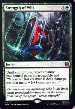 Strength of Will Non- Foil R Marvel's Spider-Man 118 NM - Image 1