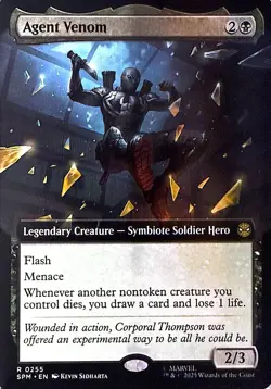 Agent Venom (Extended Art) Non- Foil R Marvel's Spider-Man 255 NM - Image 1