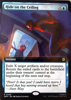 Hide on the Ceiling (Extended Art) Non- Foil R Marvel's Spider-Man 249 NM - Image 1