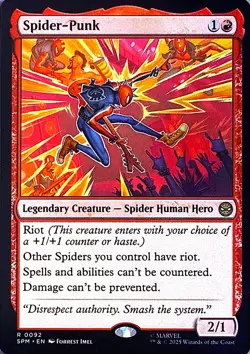 Spider-Punk Non- Foil R Marvel's Spider-Man 92 NM - Image 1