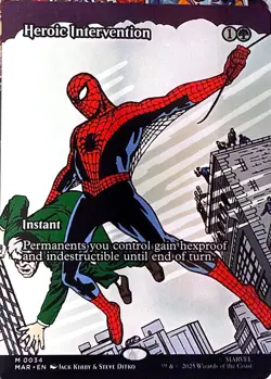 Heroic Intervention (Borderless) Non- Foil M Marvel Universe Eternal-Legal 34 NM - Image 1