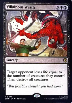 Villainous Wrath Non- Foil R Marvel's Spider-Man 74 NM - Image 1