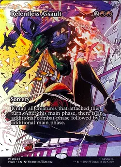 Relentless Assault (Borderless) Non- Foil M Marvel Universe Eternal-Legal 25 NM - Image 1