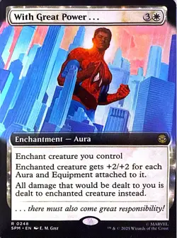 With Great Power... (Extended Art) Non- Foil R Marvel's Spider-Man 248 NM - Image 1