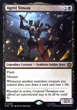 Agent Venom Non- Foil R Marvel's Spider-Man 49 NM - Image 1