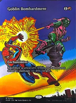 Goblin Bombardment (Borderless) Non- Foil M Marvel Universe Eternal-Legal 23 NM - Image 1