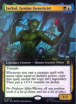 Jackal, Genius Geneticist (Extended Art) Non- Foil R Marvel's Spider-Man 272 NM - Image 1