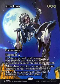 Nine Lives (Borderless) Non- Foil M Marvel Universe Eternal-Legal 3 NM - Image 1