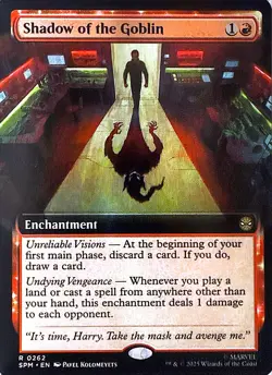 Shadow of the Goblin (Extended Art) Non- Foil R Marvel's Spider-Man 262 NM - Image 1