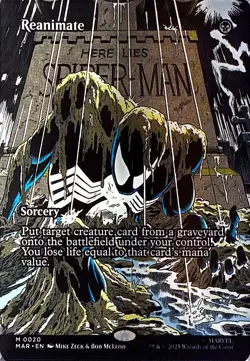 Reanimate (Borderless) Non- Foil M Marvel Universe Eternal-Legal 20 NM - Image 1