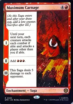 Maximum Carnage Non- Foil R Marvel's Spider-Man 83 NM - Image 1