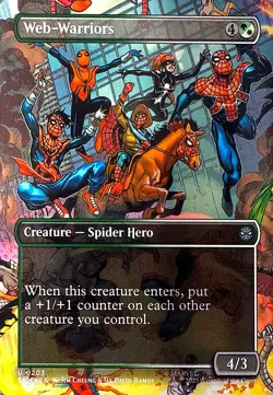 Web-Warriors (Borderless) Non- Foil U Marvel's Spider-Man 203 NM - Image 1