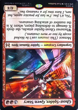 Ghost-Spider, Gwen Stacy Foil M Marvel's Spider-Man: Eternal-Legal 14 NM - Image 1