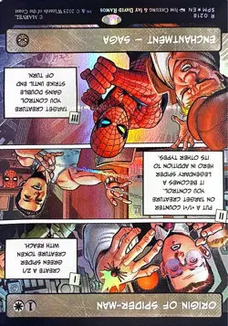 Origin of Spider-Man (Borderless) Foil R Marvel's Spider-Man 218 NM - Image 1