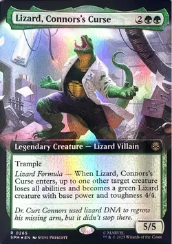 Lizard, Connors's Curse (Extended Art) Foil R Marvel's Spider-Man 265 NM - Image 1