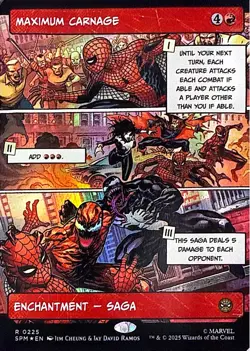 Maximum Carnage (Borderless) Foil R Marvel's Spider-Man 225 NM - Image 1