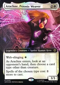 Arachne, Psionic Weaver (Extended Art) Foil R Marvel's Spider-Man 245 NM - Image 1