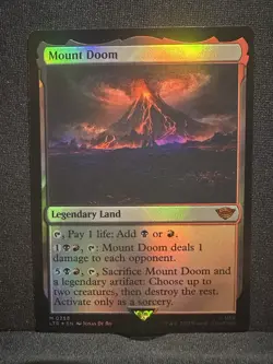 Mount Doom - MTG LTR M 0258 Foil NM - Image 1