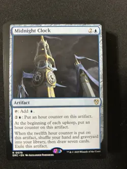 Midnight Clock [Aetherdrift Commander] Magic MTG - Image 1