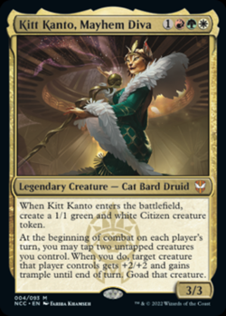 Kitt Kanto, Mayhem Diva - Foil - Commander: Streets of New Capenna #004/093 MTG - Image 1