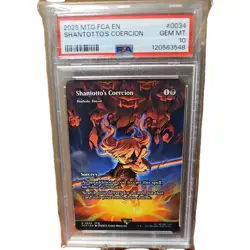 2025 MTG FINAL FANTASY: THROUGH THE AGES #0034 SHANTOTTO'S COERCION PSA 10 - Image 1