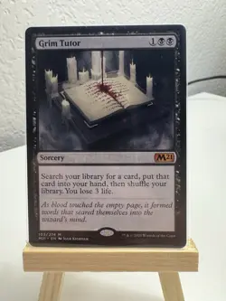 Magic the Gathering - Grim Tutor Near Mint). Regular. Stand not included. - Image 1