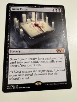 Magic the Gathering - Grim Tutor Near Mint). Regular. Stand not included. - Image 2