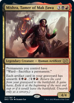 FOIL MISHRA, TAMER OF MAK FAWA mtg NM The Brothers War 1 Rare - Image 1