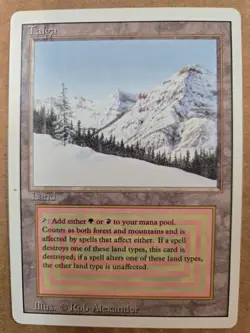 MTG Magic The Gathering LP Revised TAIGA - Image 1