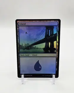 Island Basic Land Foil Magic The Gathering TCG Marvel's Spider-Man 195 - Image 1
