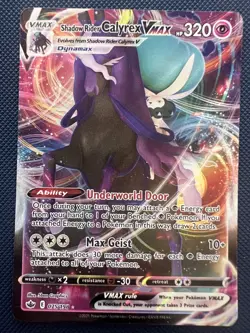 Shadow Rider Calyrex VMAX 075/198 Ultra Rare Holo Pokemon Card NM - Image 1
