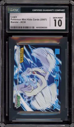 Pokemon Lugia Mini Kids Cards Bandai #238 CGC 10 Gem Mint - Image 1