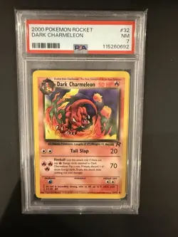 2000 Pokemon Rocket Dark Charmeleon #32 Graded PSA 7 - Image 1