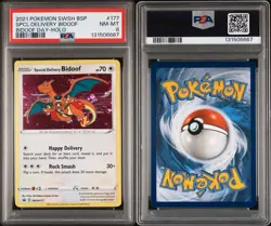 PSA 8 NM-MINT Special Delivery Bidoof SWSH177 HOLO PROMO Pokemon Card 912 - Image 5