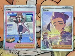 Kieran 174/131 Sv & Lacey 175/131 Prismatic Evolutions Holo Pokemon Trainers - Image 1