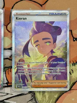 Kieran 174/131 Sv & Lacey 175/131 Prismatic Evolutions Holo Pokemon Trainers - Image 3