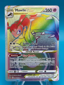 Mawile VSTAR Rainbow Secret Rare 200/195 - 2022 Pokemon Swsh12 Silver Tempest - Image 1