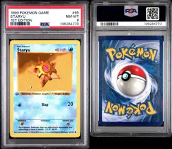 Pokemon 1ST EDITION SHADOWLESS Staryu #65/102 - 1999 Base Set - PSA 8 NM-MT! - Image 3