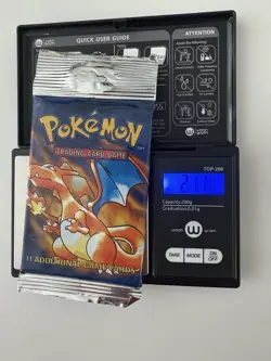 🔥SEALED 21.10g HEAVYU 1999 WOTC Pokemon base set booster pack Charizard art - Image 1