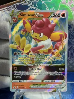 Pokemon TCG Full Art Vstar Holo Lot Of 5, Simisear, Shaymin, Dragonite & More - Image 3