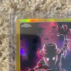 MetaZoo Topps Chrome Walking Sam 48/50 Gold Refractor Card #71 2022 - Image 3