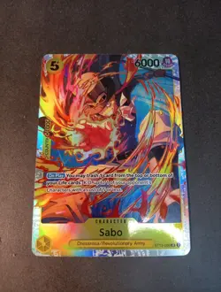 One Piece Sabo Three Brothers Deck ST13-008 Foil Card NM - Image 1