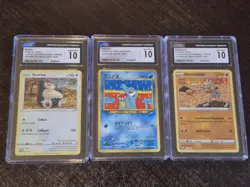 Pokemon Graded Card Slabs Lot. 3 Slabs Total CGC gem mint 10s. Vintage Totodile - Image 1