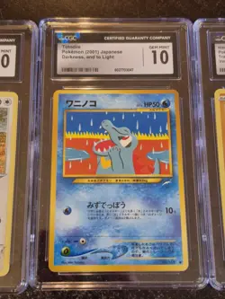 Pokemon Graded Card Slabs Lot. 3 Slabs Total CGC gem mint 10s. Vintage Totodile - Image 3