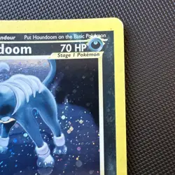 Pokemon Neo Discovery Houndoom Holo Rare Card 4/75 - Error CardU Faded Ink - Image 3