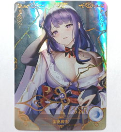 Goddess Story CCG Anime Waifu Card - Raiden Shogun - Genshin Impact - Image 1
