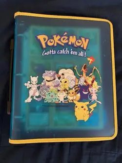 Pokemon Cards Binder / Lot Collection! Base + Holo Charizard, Blastoise 1999 - Image 1